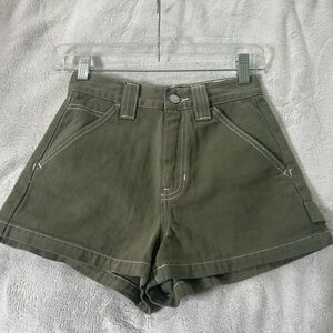 Olive Green Women's Shorts